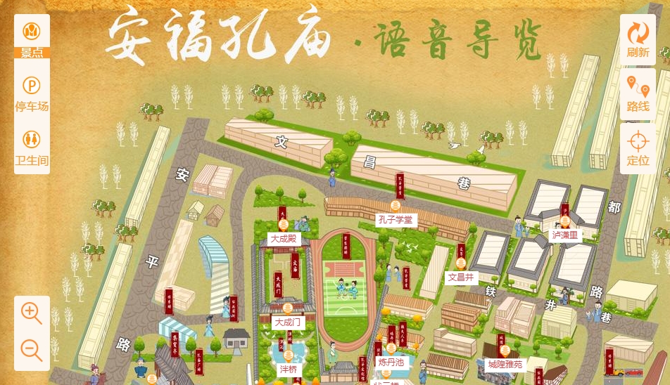 安乡手绘地图：智慧景区智能化服务的延伸